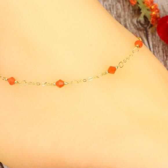 Dainty Anklet for Women – Elegant Everyday Jewelry & Perfect Gift | MLCRC1010 - Picture 9 of 10